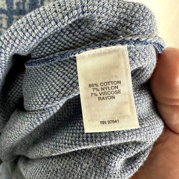 Pure J Jill Indigo Blue‎ Drop Shoulder Boyfriend Cardigan Oversized - Picture 4 of 7